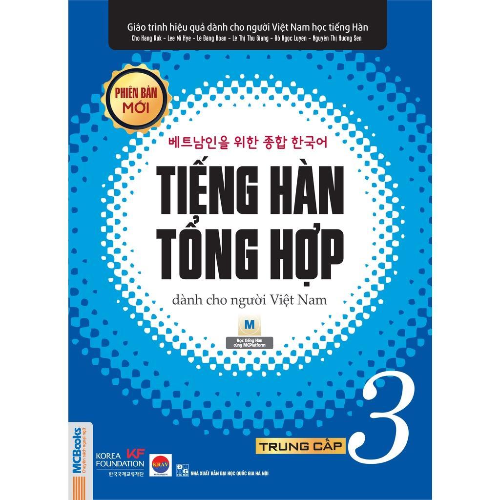 Sách - Giáo Trình Tiếng Hàn Tổng Hợp Trung Cấp 3 - Bản Đen Trắng - MCBooks