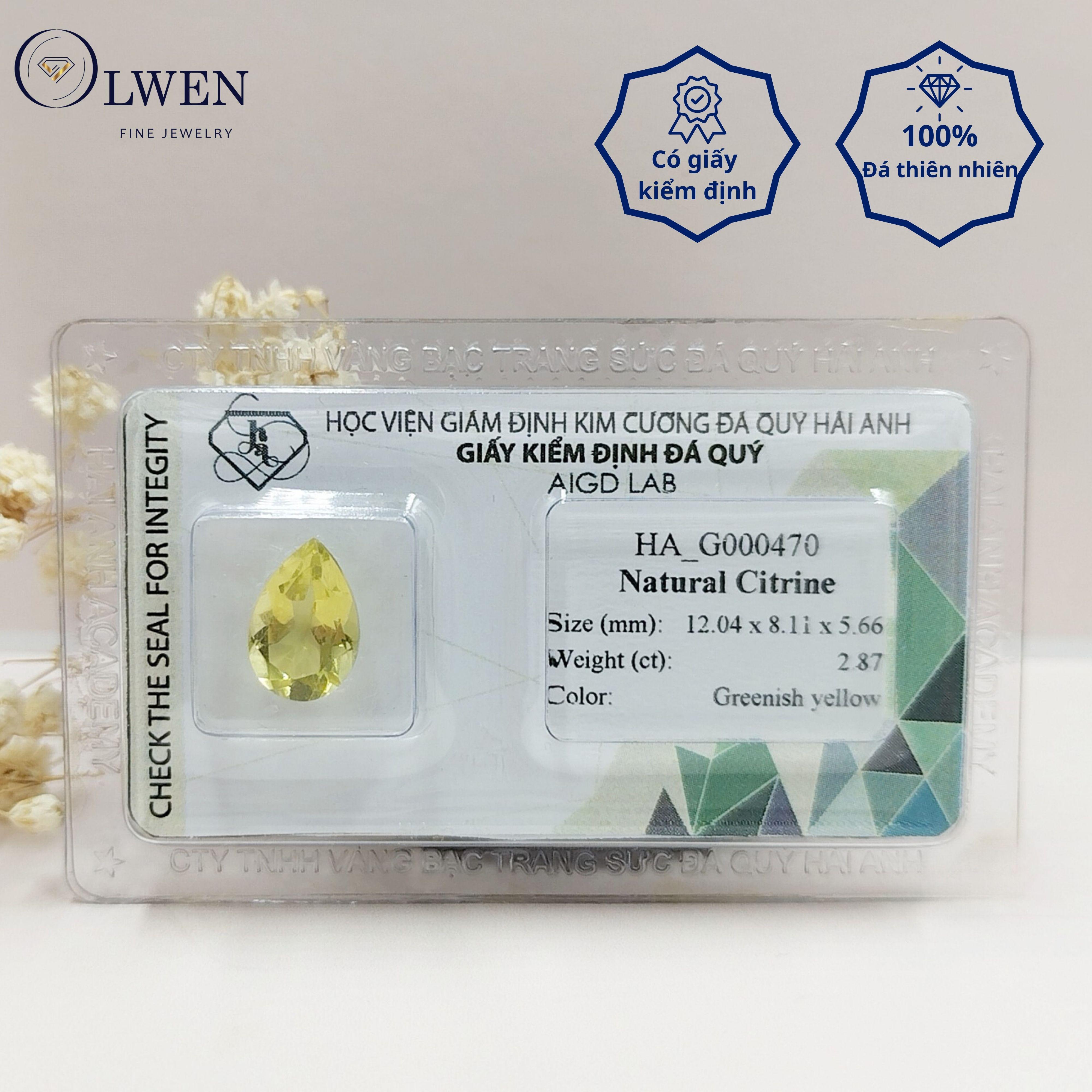 Viên đá thạch anh vàng thiên nhiên HA_G000470