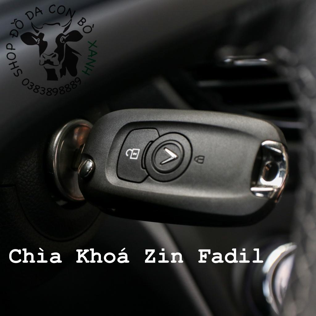 Bao da dành cho Chìa Khoá Ép Phom Vinfast Fadil handmade da thật 001e