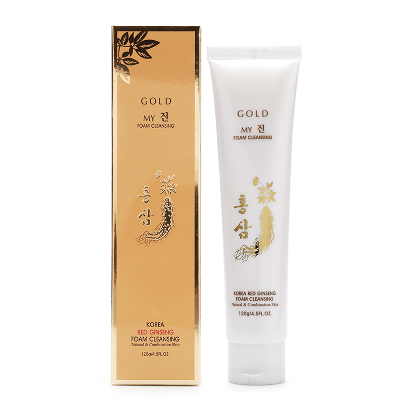 Sữa rửa mặt hồng sâm Vàng My Jin Gold Korea Red Ginseng Foam Cleanser 120ml