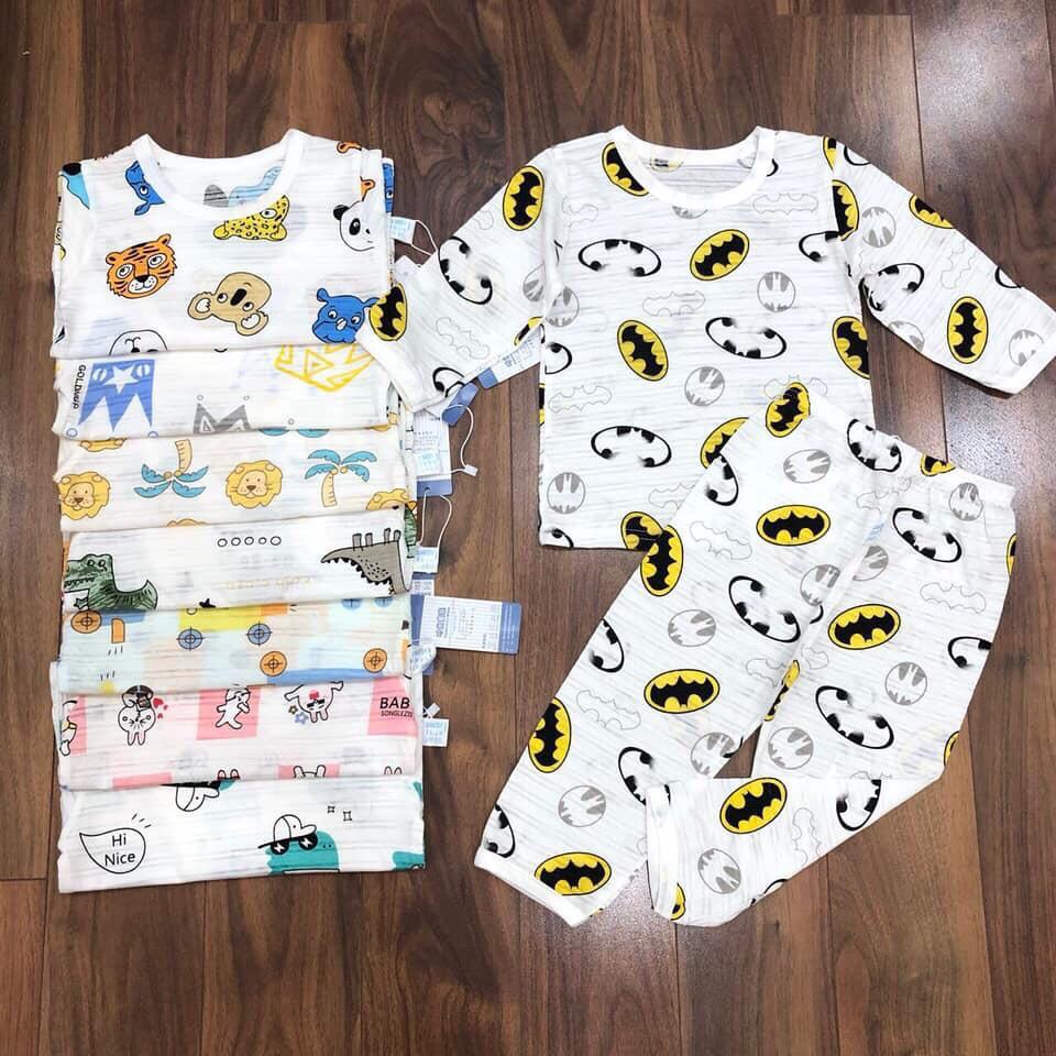 BỘ COTTON SỢI TRE CỰC ĐẸP SIZE 80-120 TƯƠNG ĐƯƠNG 8 ĐẾN 20KG