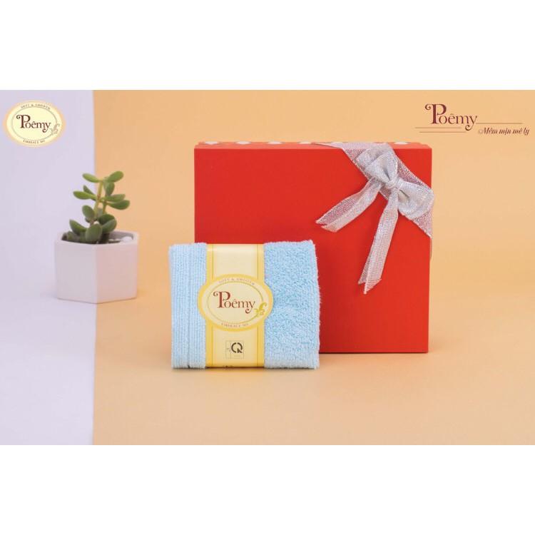 Combo 10 khăn mặt chữ nhật Poemy KT 29x45 cm (Chách inbox với shop để chọn màu)