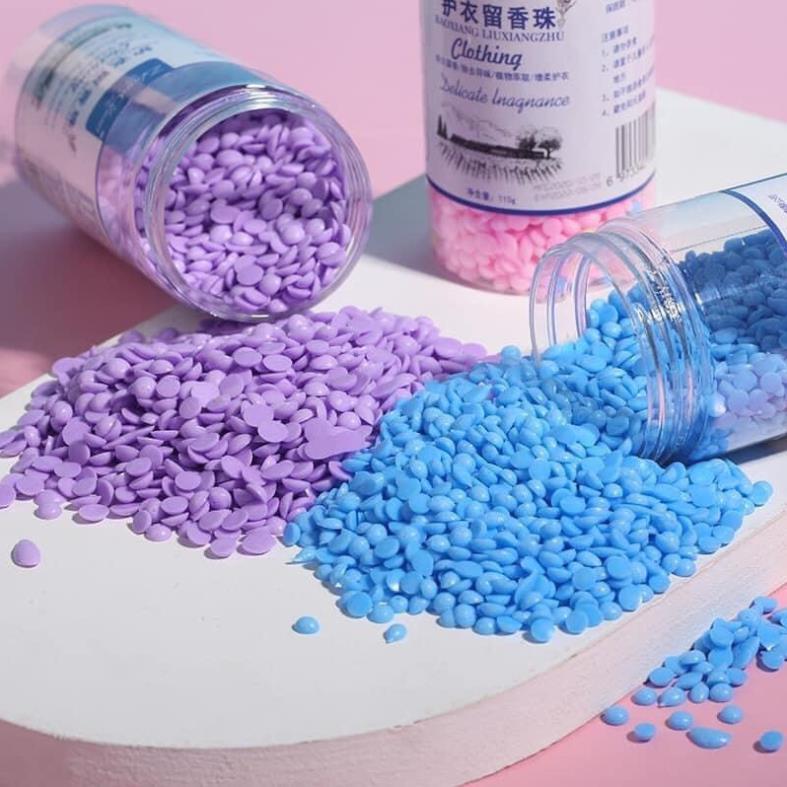 Hạt thơm giặt quần áo Hạt xả vải hương nước hoa Viên giặt quần áo 110gr chất lượng cao cấp quần áo mềm mại