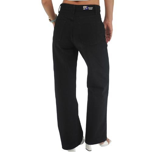 Quần jean nữ ống suông CẠP THÊU P16, Quần bò nữ ống suông bigsize, co giãn Cao Cấp, Trẻ Trung - thương hiệu Samma Jeans.