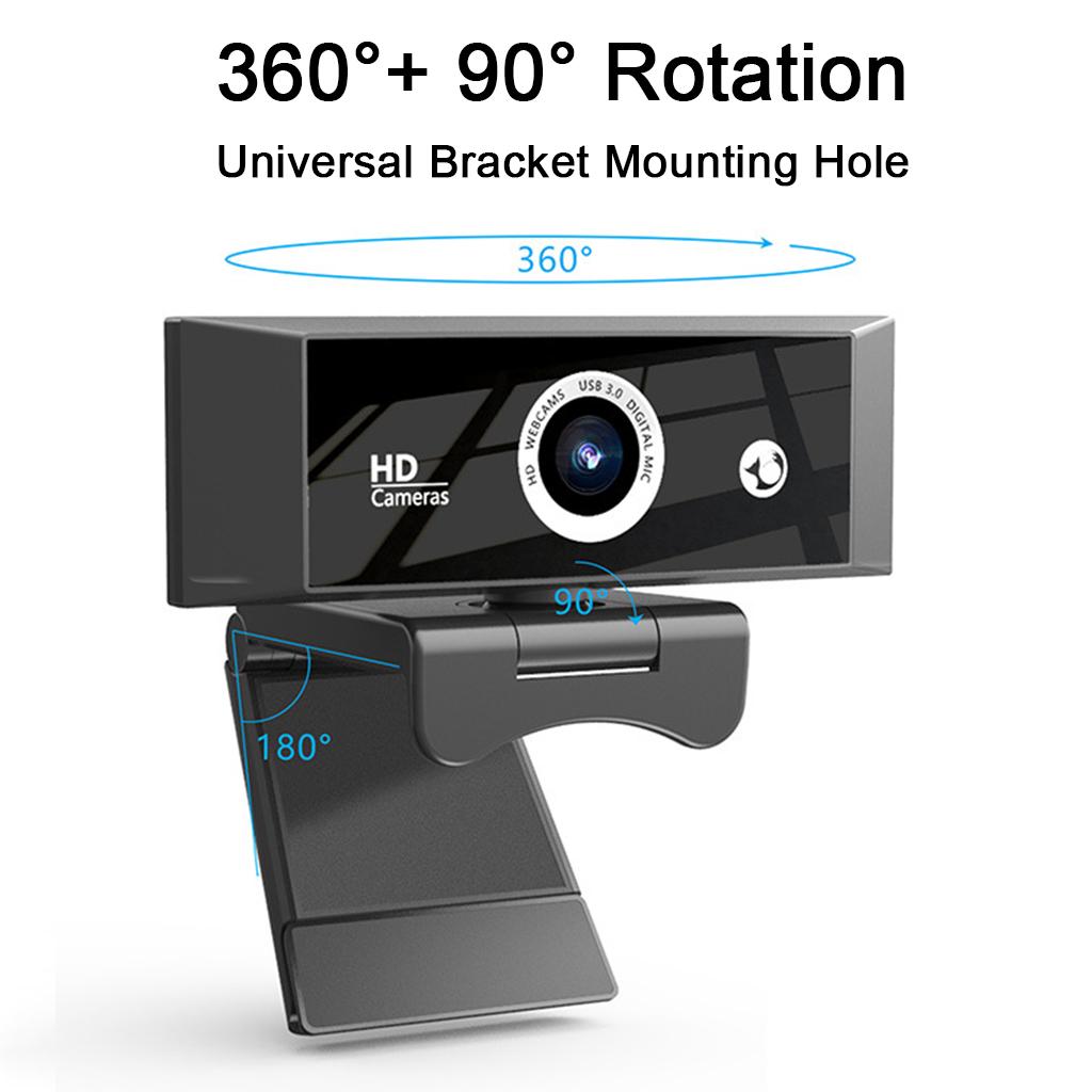 1080P Webcam with Microphone Web Cam USB Camera, Computer HD Streaming Webcam for PC Desktop & Laptop with Mic, Wide Angle Lens & Large Sensor