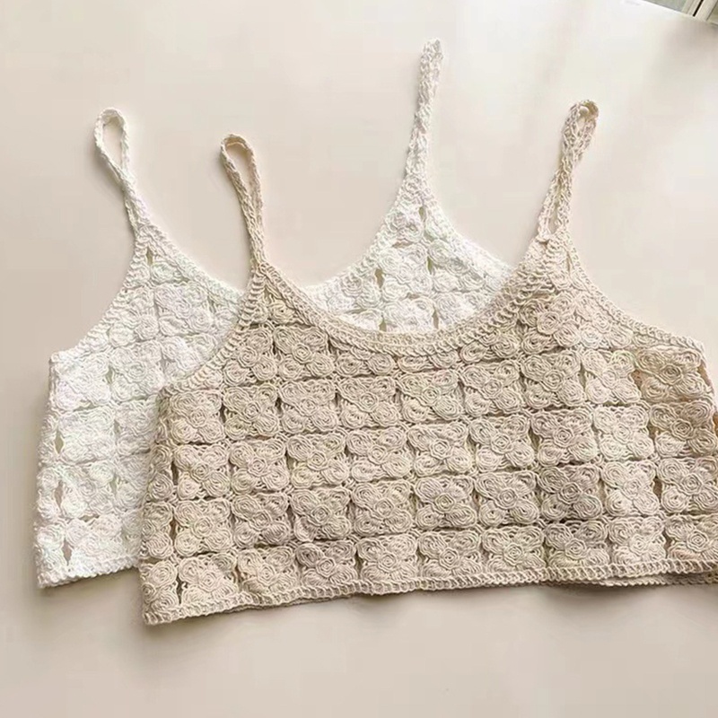 Áo len croptop 2 dây Quảng Châu cho nữ AL073