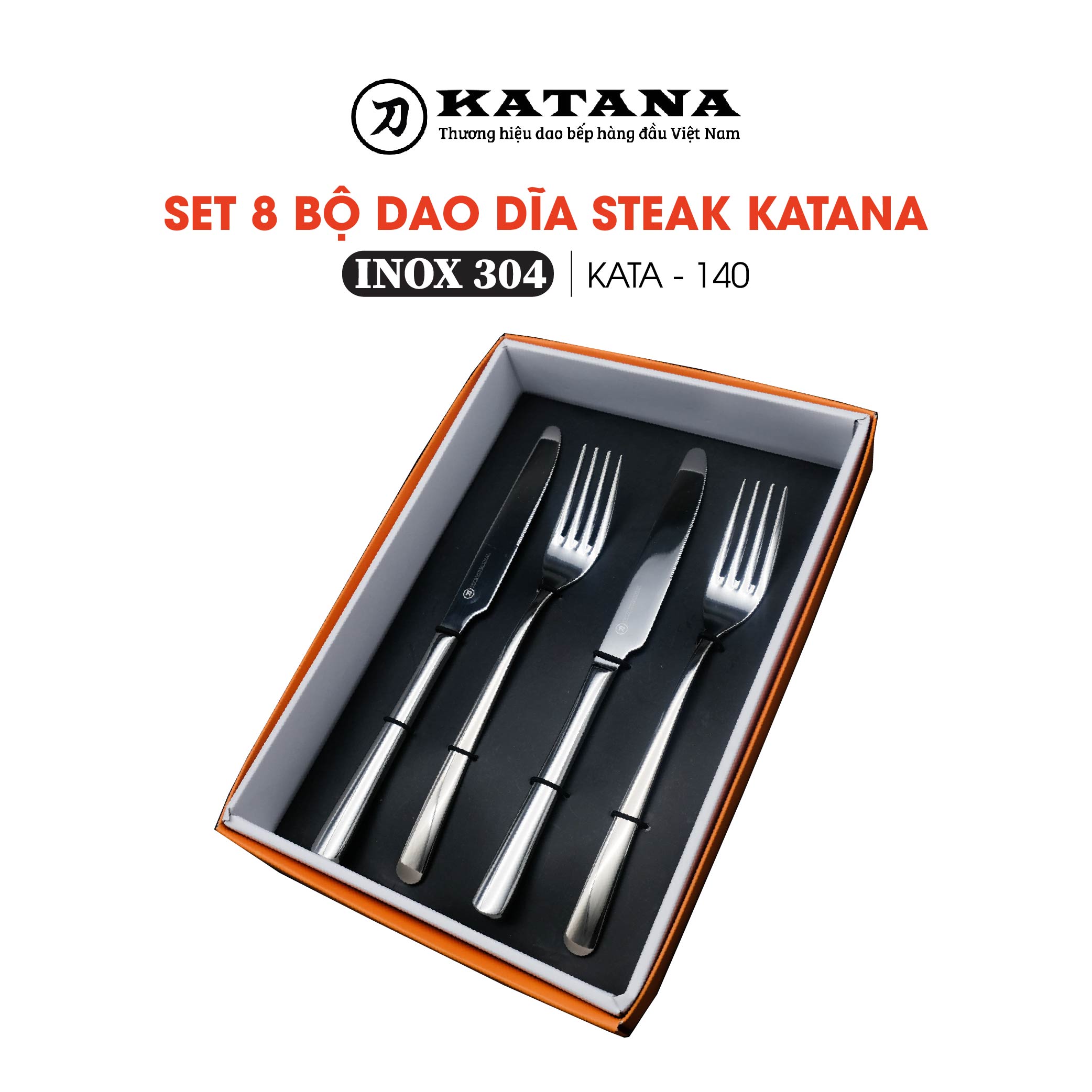 Set 16 dao dĩa ăn steak KATANA - KATA140