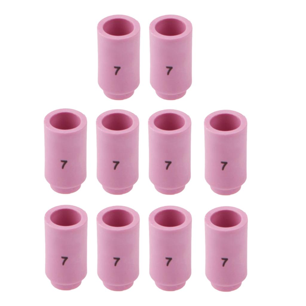 13N11 # 7 TIG Alumina Nozzle Shield Cup for WP9 20 25 TIG Torch 10 Pieces