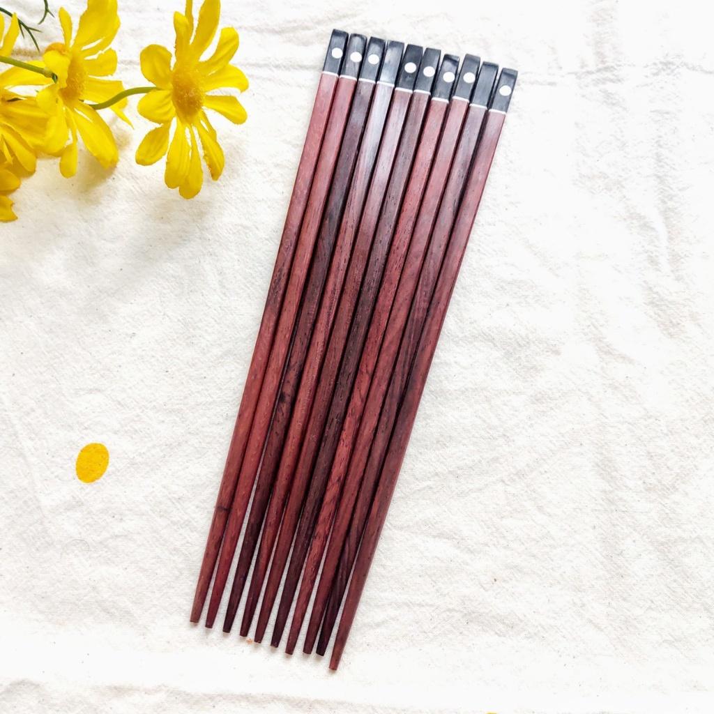 ĐŨA GỖ TRẮC ĐỎ TỰ NHIÊN 23CM, ĐŨA GỖ ĂN CƠM, CHỤP ẢNH DECOR