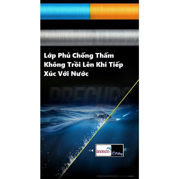 Dù Câu Cá Cao Cấp X4 100M Chất Liệu Mềm Mịn,Không Xù,Dây Câu Cá -Sanami Fishing DCR5