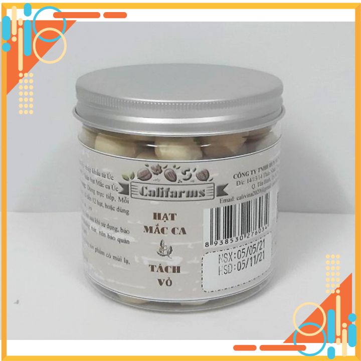 Hạt Mắc ca Úc tách vỏ 250g