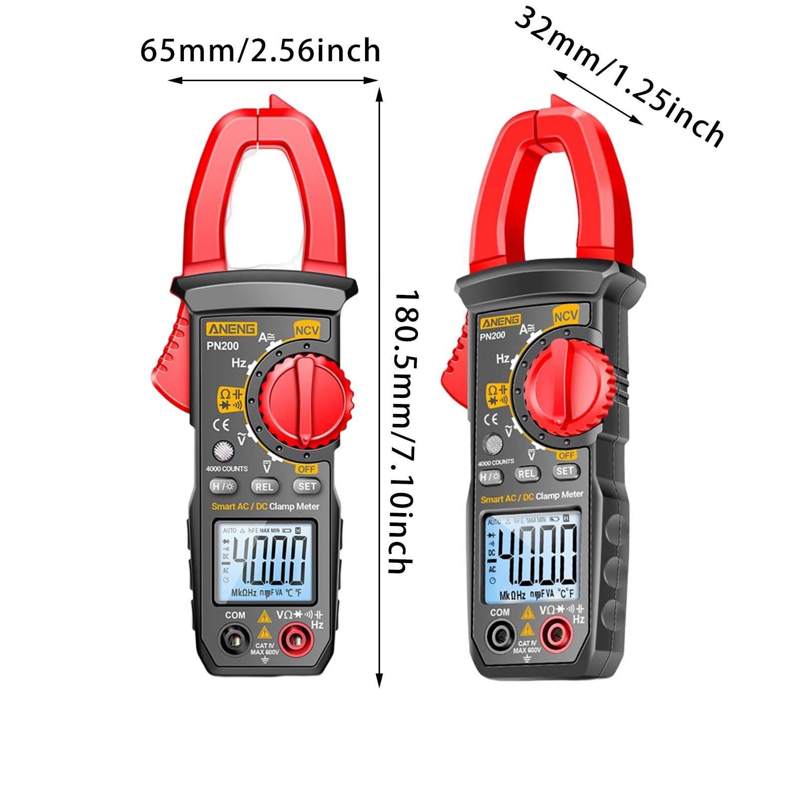 Digital Clamp Meter Accs Handheld Professional AC DC Universal Measures Tool Multimeter for Auto Voltage Resistance Electrician Current