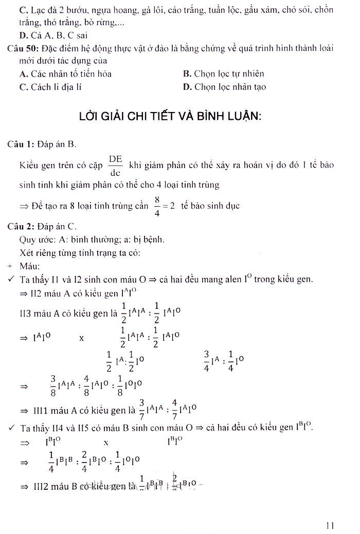 SÁCH CÔNG PHÁ ĐỀ THI TRUNG HỌC PHỔ THÔNG QUỐC GIA SINH HỌC_KV