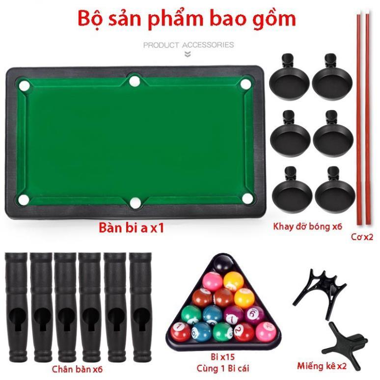 Bàn bi a mini cao cấp cho trẻ em Mặt bàn vải Nỉ không bong