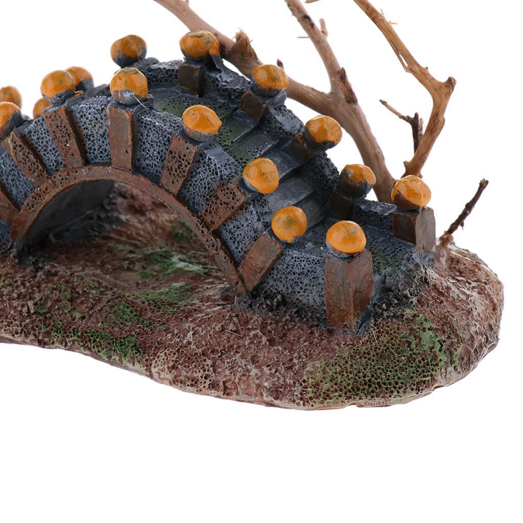 Reptile Vivarium Ornament Resin Tree Bark Aquarium Hiding