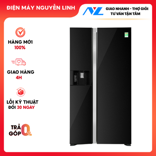 Tủ lạnh Hitachi Inverter 573 lít Side By Side R-SX800GPGV0 GBK - HÀNG CHÍNH HÃNG - CHỈ GIAO HCM