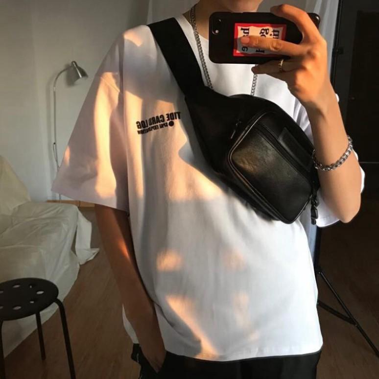 Áo thun tay lỡ unisex, áo phông tay lỡ form rộng, áo thun A304