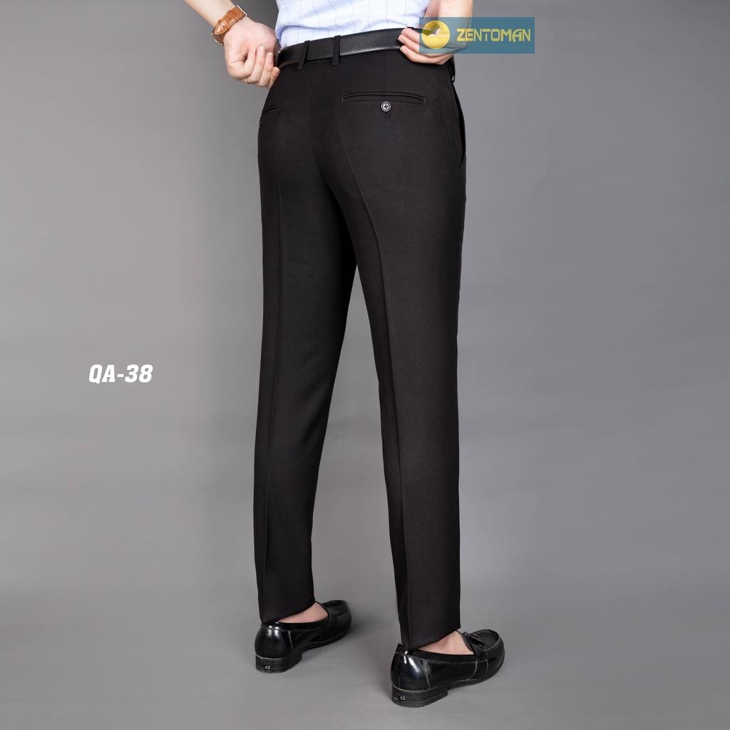 Quần âu nam ZENTOMAN cao cấp Hàn Quốc chống nhăn co giãn nhẹ ống suông không bai xù QA38