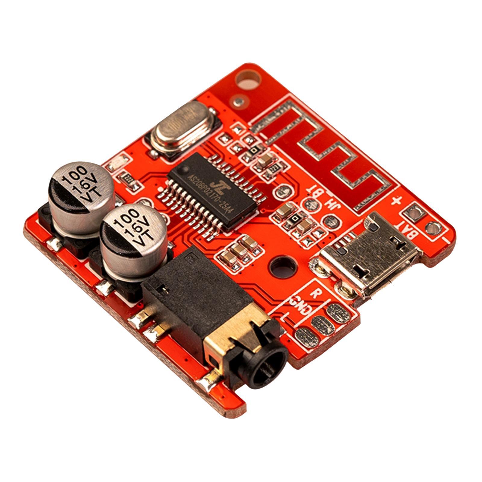 Bluetooth Receiver Board Board Music Module SNR 90dB THD+N -70dB red
