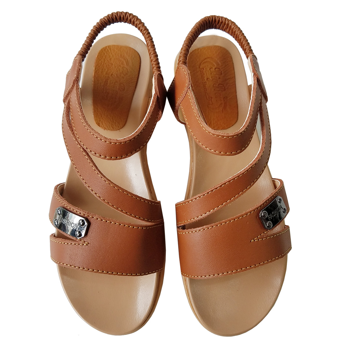 Giày Sandal Nữ BIGGBEN Da Bò Thật SDN42