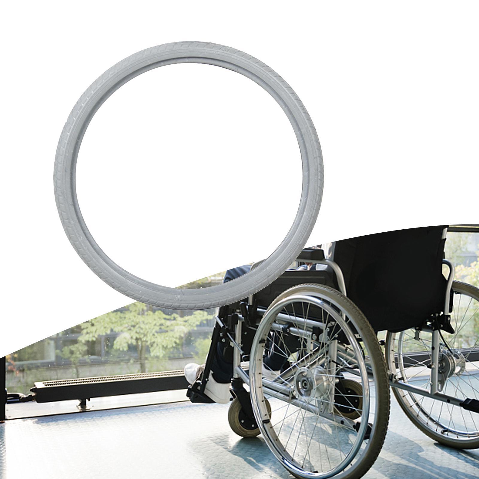 PU 16in Wheelchair Tire Solid Tires Wear Resistant Replacement Lightweight