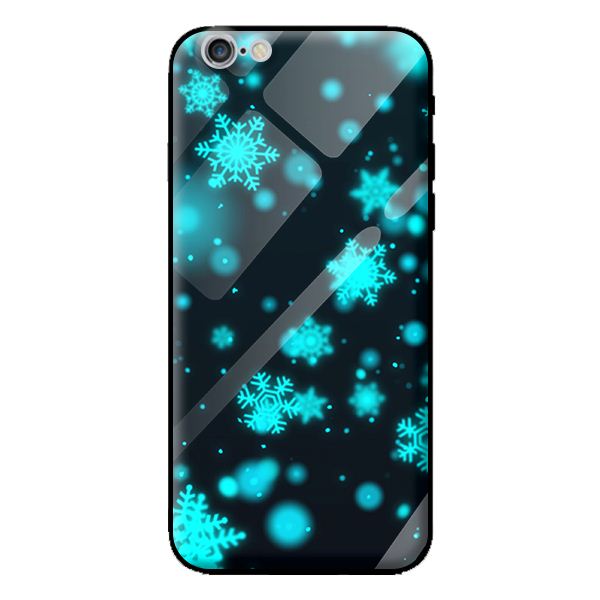 Ốp kính cường lực cho iPhone 6 Plus mẫu NỀN TUYẾT 1 - Hàng chính hãng