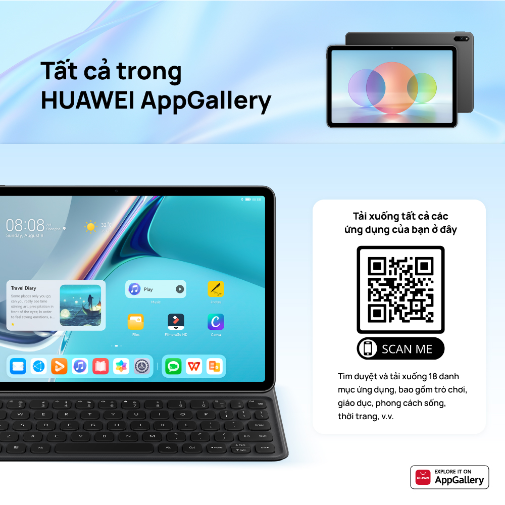 Máy Tính Bảng Huawei MatePad 11 | Màn Hình HUAWEI FullView 120 Hz | Hàng Chính Hãng