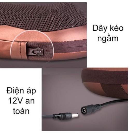 Gối Massage Hồng Ngoại 8 Bi Hàng Sách Tay Cao Cấp