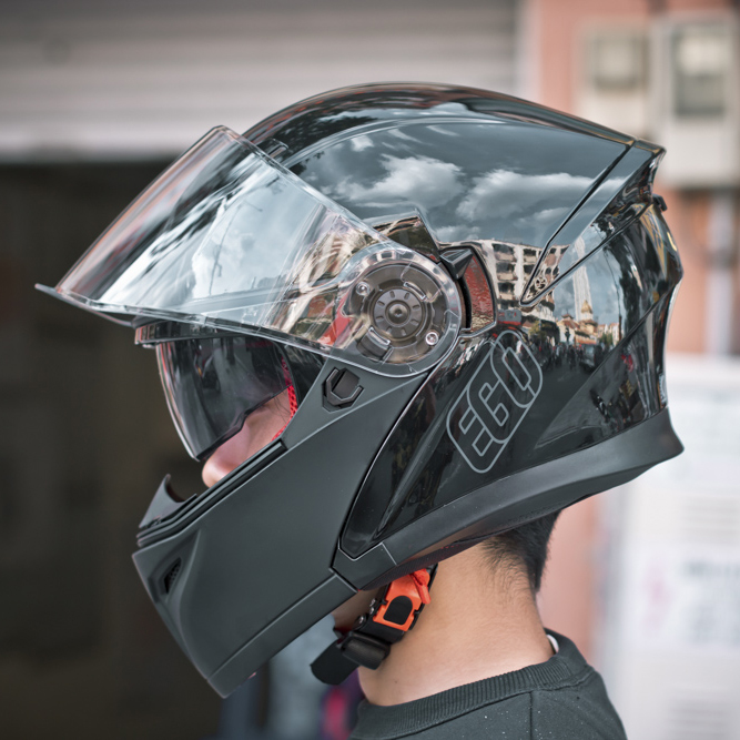 Mũ Bảo Hiểm Fullface Lật Hàm EGO E9 – 2 Kính