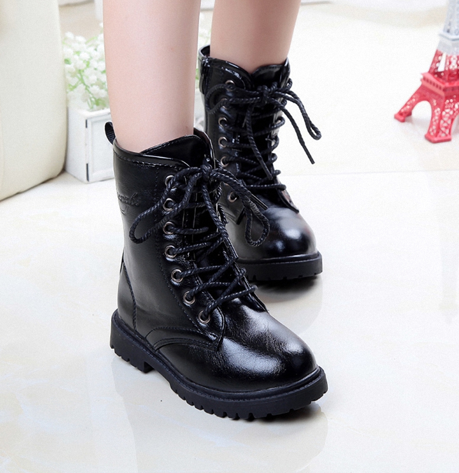 Bốt combat/Boots cổ ngắn cho bé gái, phong cách Hàn Quốc,( mẫu mới nhất ) BA238