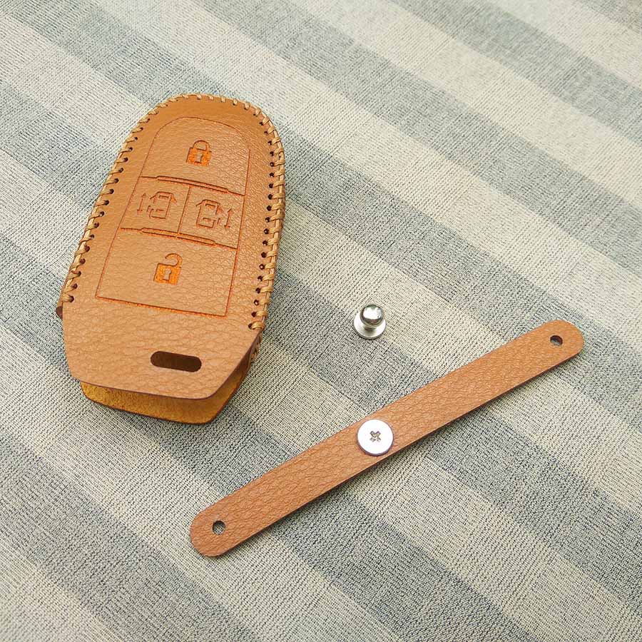 Bao da 4 nút chìa khóa smartkey cho xe hơi Peugeot Traveller