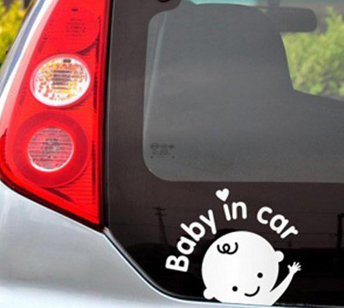 Decal {Baby in car} dán xe hơi (ô tô)