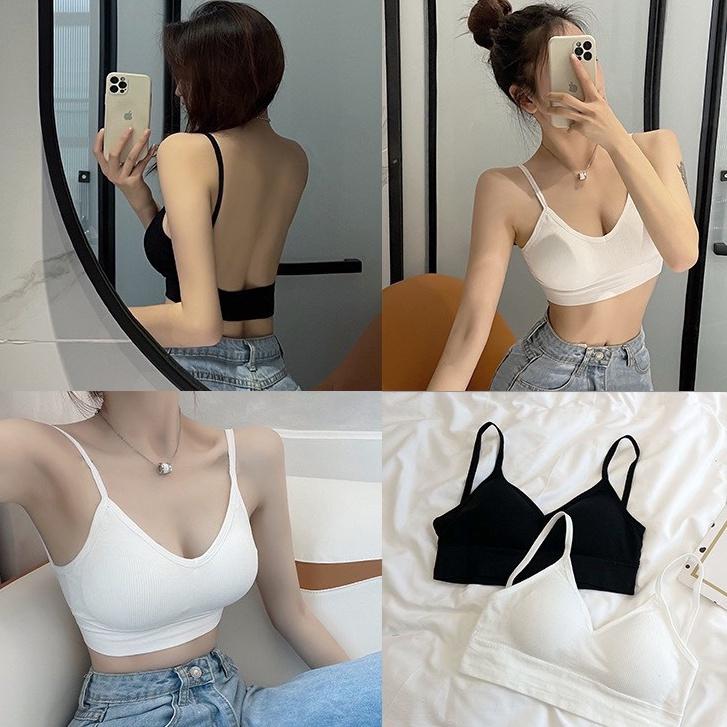 Áo hai dây Bra chữ U hở lưng, không gọng nâng ngực quyến rũ