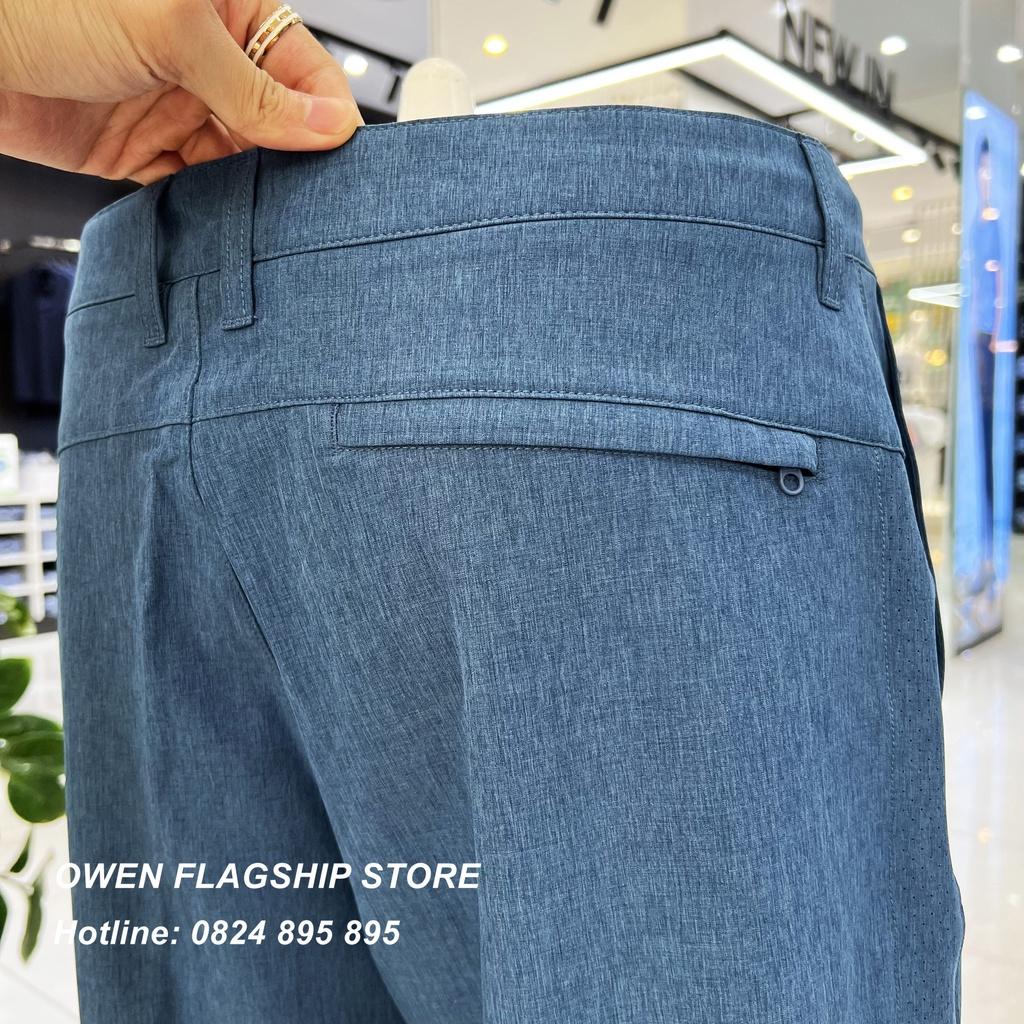 Quần short nam owen màu xanh melange SS231417