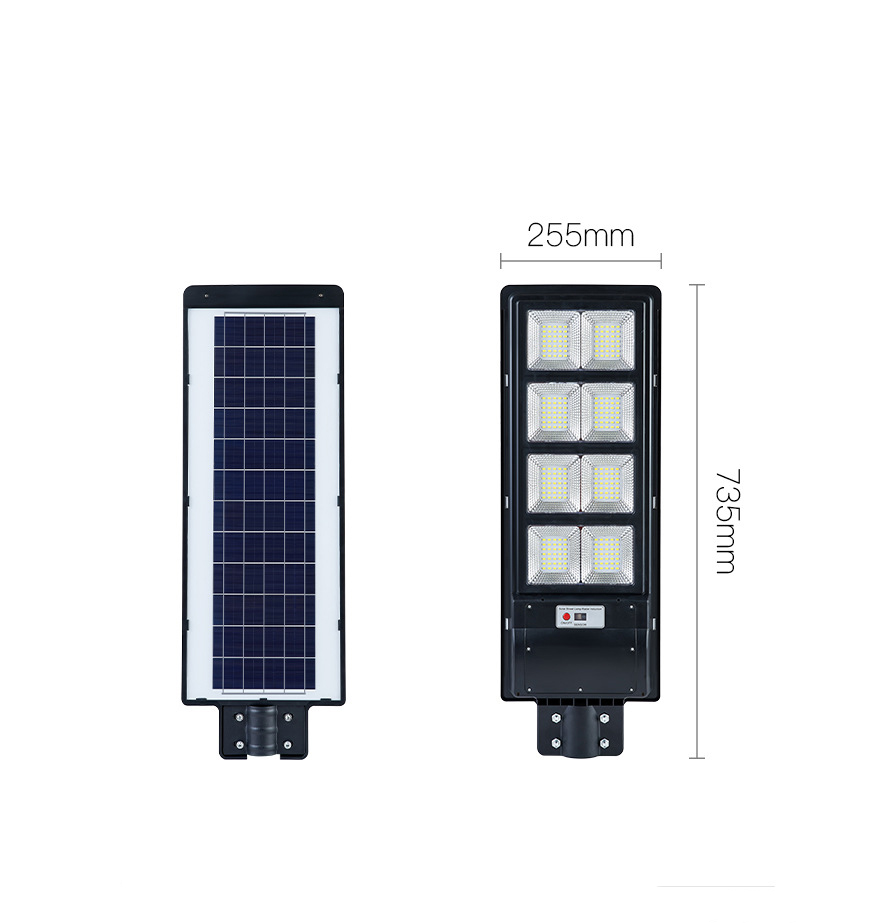 Đèn Led pha năng lượng mặt trời liền thể 200W & 300W, Vỏ nhựa ABS, Tấm pin liền, Ánh sáng trắng