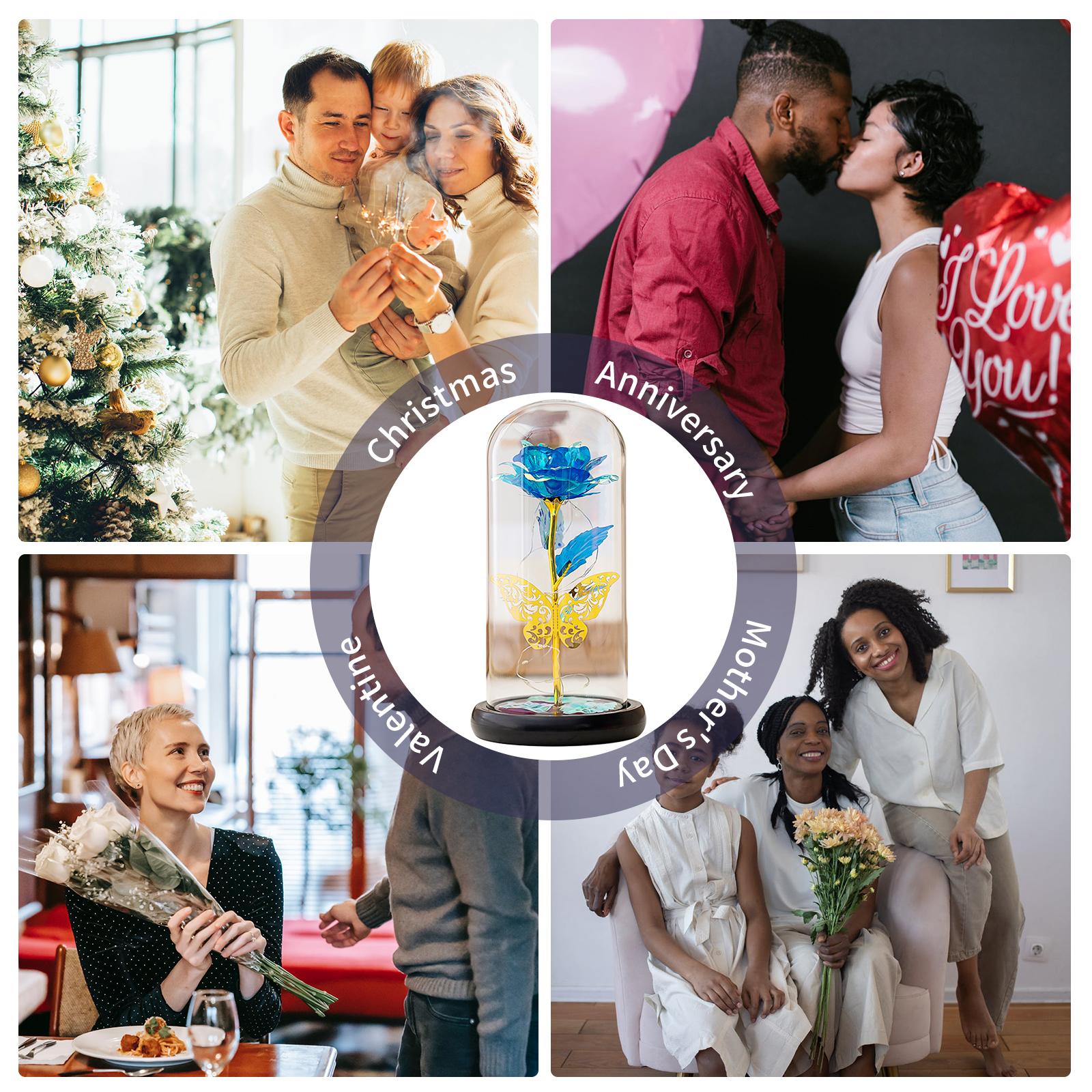 Đèn Led Hoa Hồng Trong Thủy Tinh Có Thể Làm Quà Tặng Mẹ Hoặc Bạn Gái