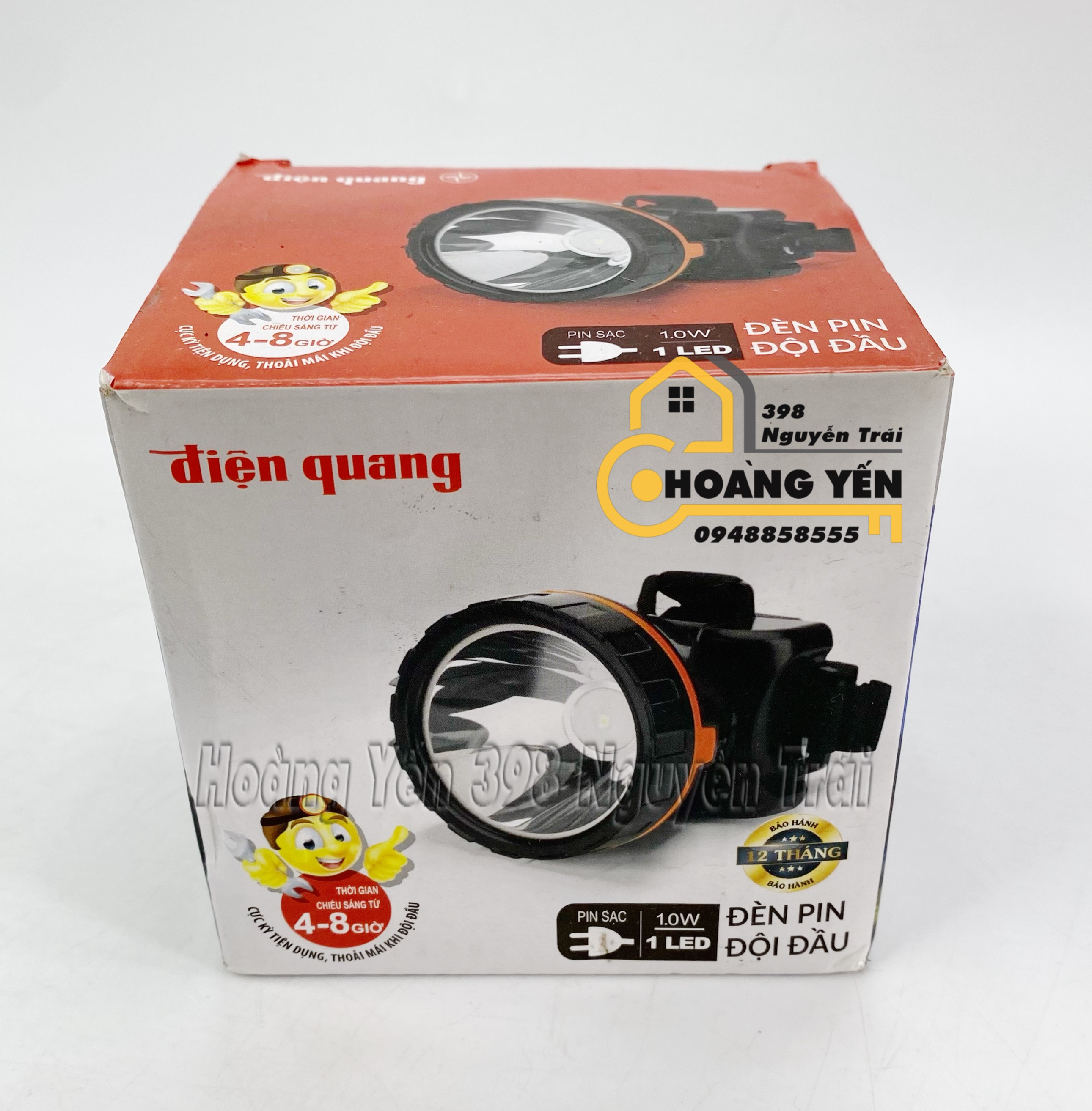 Đèn pin đội đầu Điện Quang PFL11 siêu sáng từ 4-8 giờ Đèn pin đội đầu pin sạc