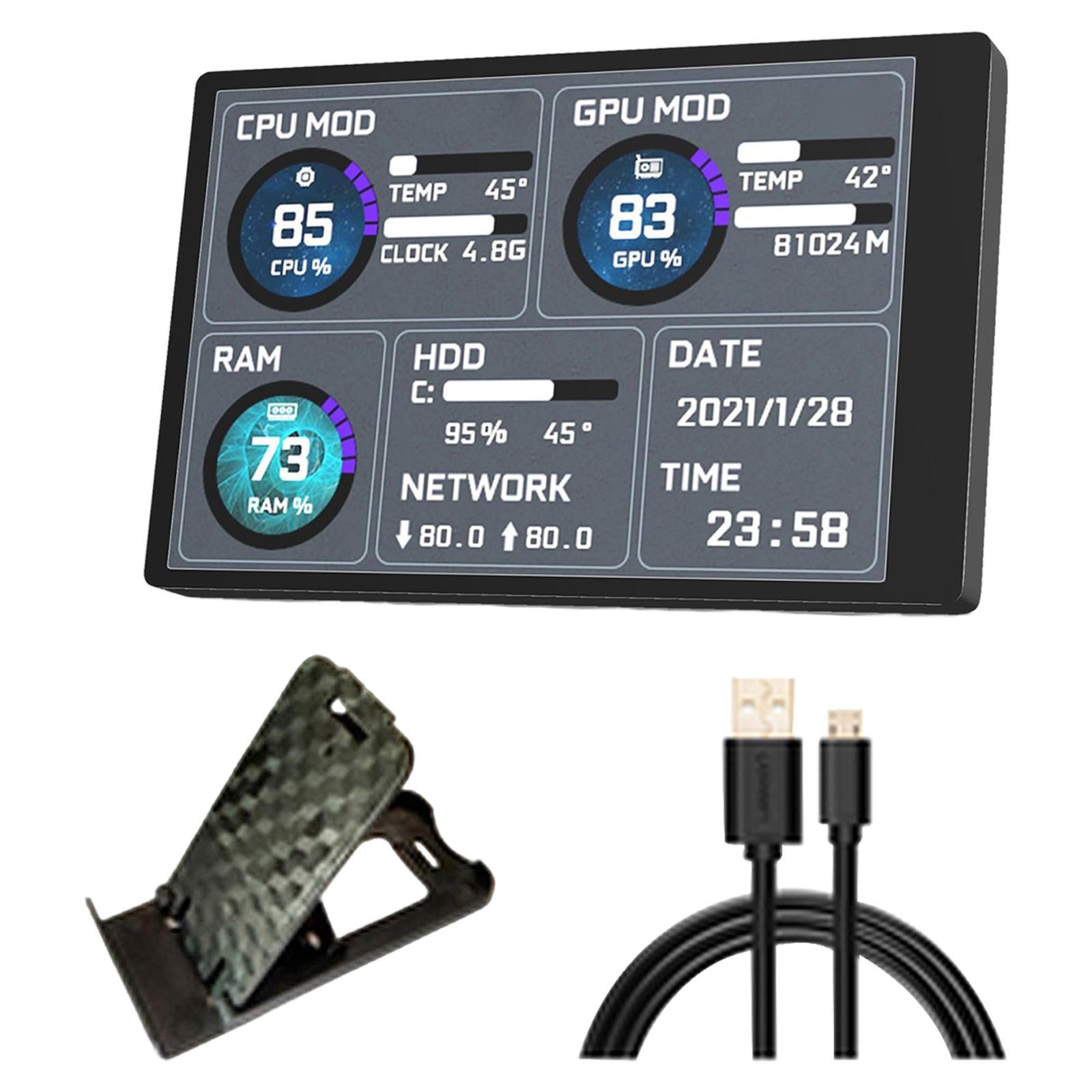 3.5 inch IPS Screen Monitor for CPU GPU RAM HDD USB Secondary Screen for PC