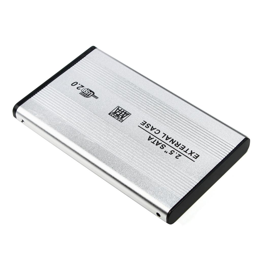 Aluminium 2.5" USB 2.0 SATA HDD Hard Drive Disk External Case Enclosure
