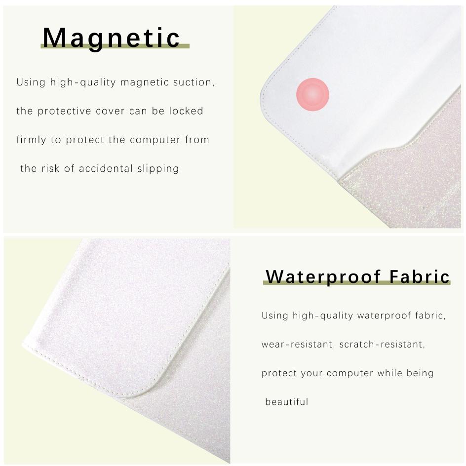 Laptop Nam Nữ Túi Cặp Dùng Cho Macbook Air 13 Ốp Lưng Túi Đựng Macbook Pro 13 13.3 14 15.6 16 Laptop Phụ Kiện