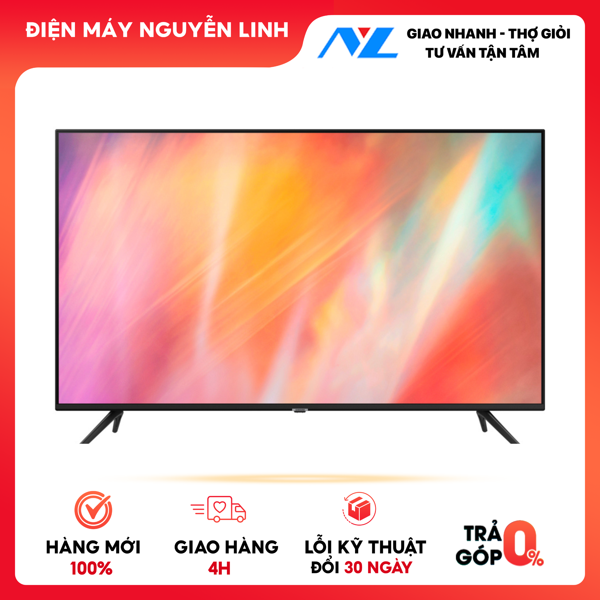 Smart Tivi Crystal Samsung 4K 55 inch UA55AU8100 Mới 2021