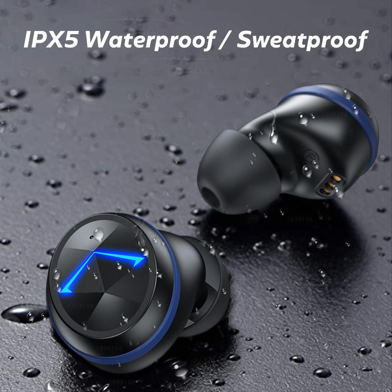Tai Nghe Không Dây TWS Bluetooth 5.0 Thông Minh Loại Bỏ Tiếng Ồn Thể Thao Chống Thấm Nước Tai Nghe Tai Nghe Nhạc Có Micro