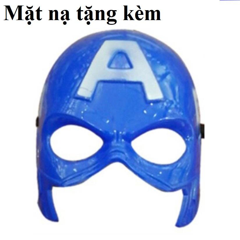 (Tặng kèm mặt nạ) Khiên Captain America, khiên Đội trưởng Mỹ, đồ chơi nhập vai cực kỳ hấp dẫn cho bé