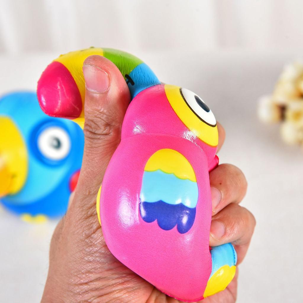 Squishy con vẹt nhiều màu sắc Siêu rẻ
