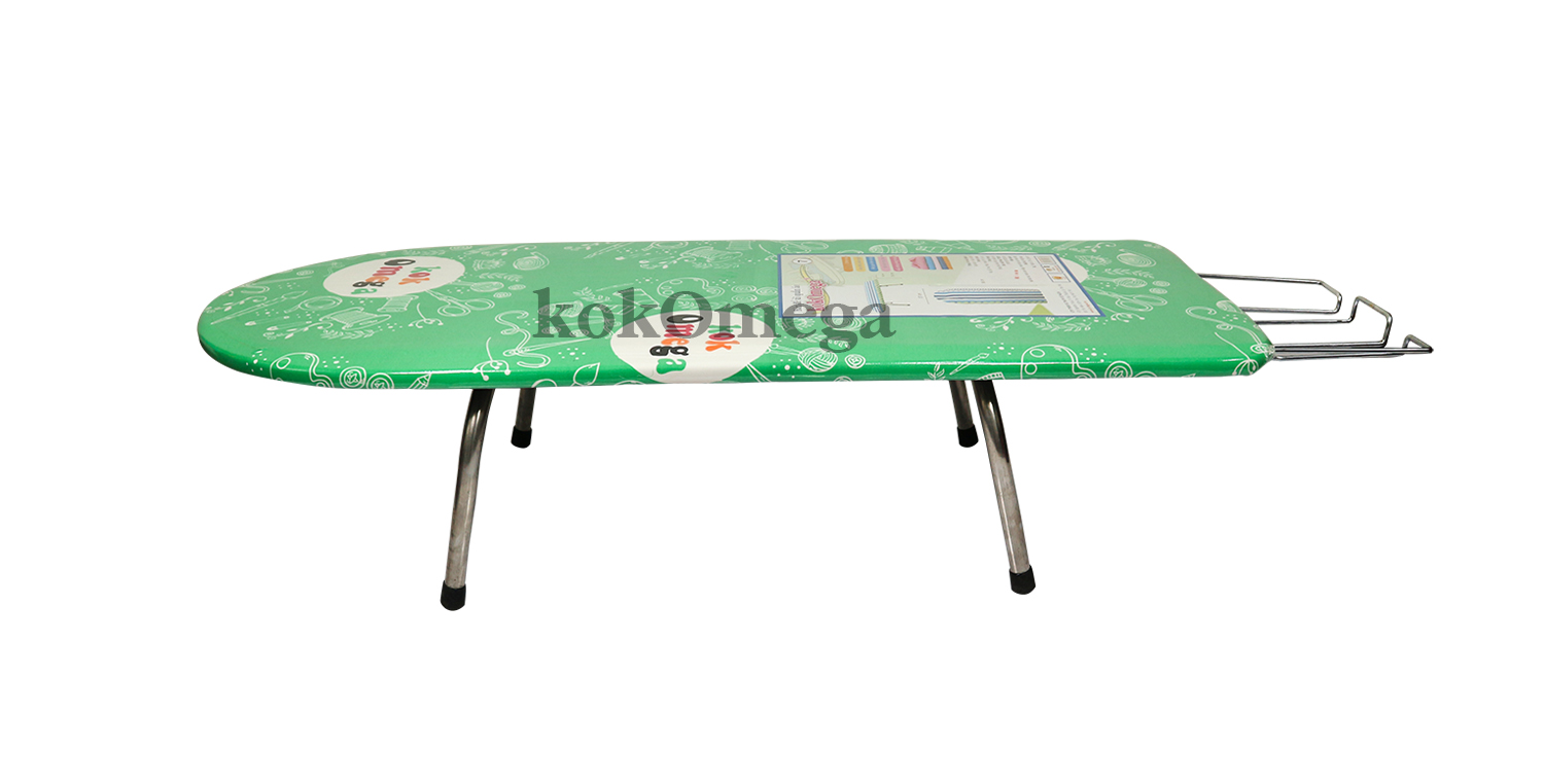 Bàn Để Ủi Quần Áo Kiểu Ngồi Lót Ván KokOmega BU-07 37 x 100 Cm (Họa Tiết Ngẫu Nhiên)