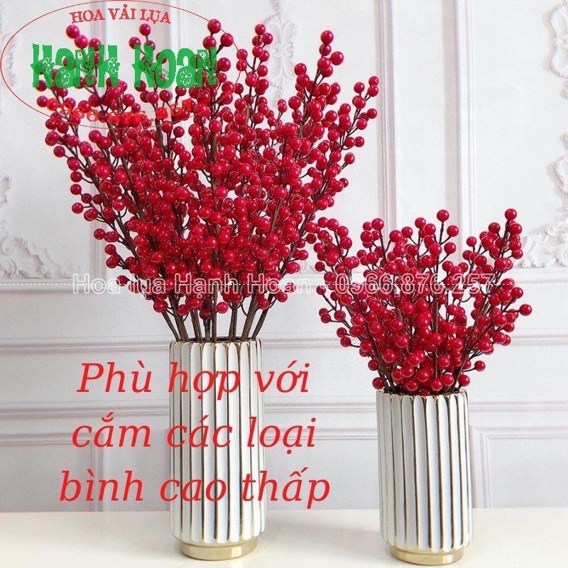 Cành đào đông 12 nhánh cao cấp hàng loại 1 - Hoa giả,hoa lụa