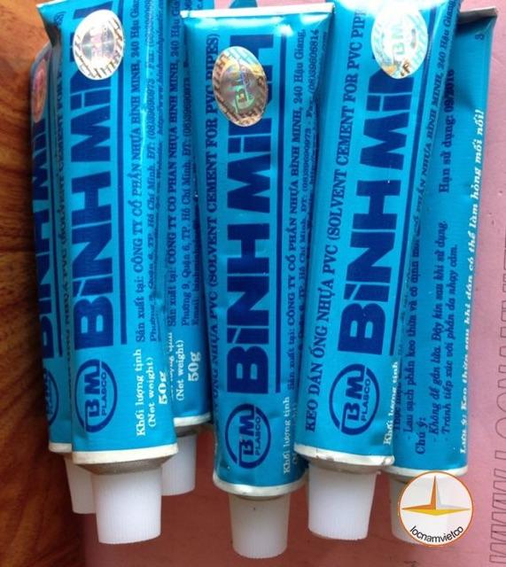 KEO DÁN ỐNG NƯỚC BÌNH MINH