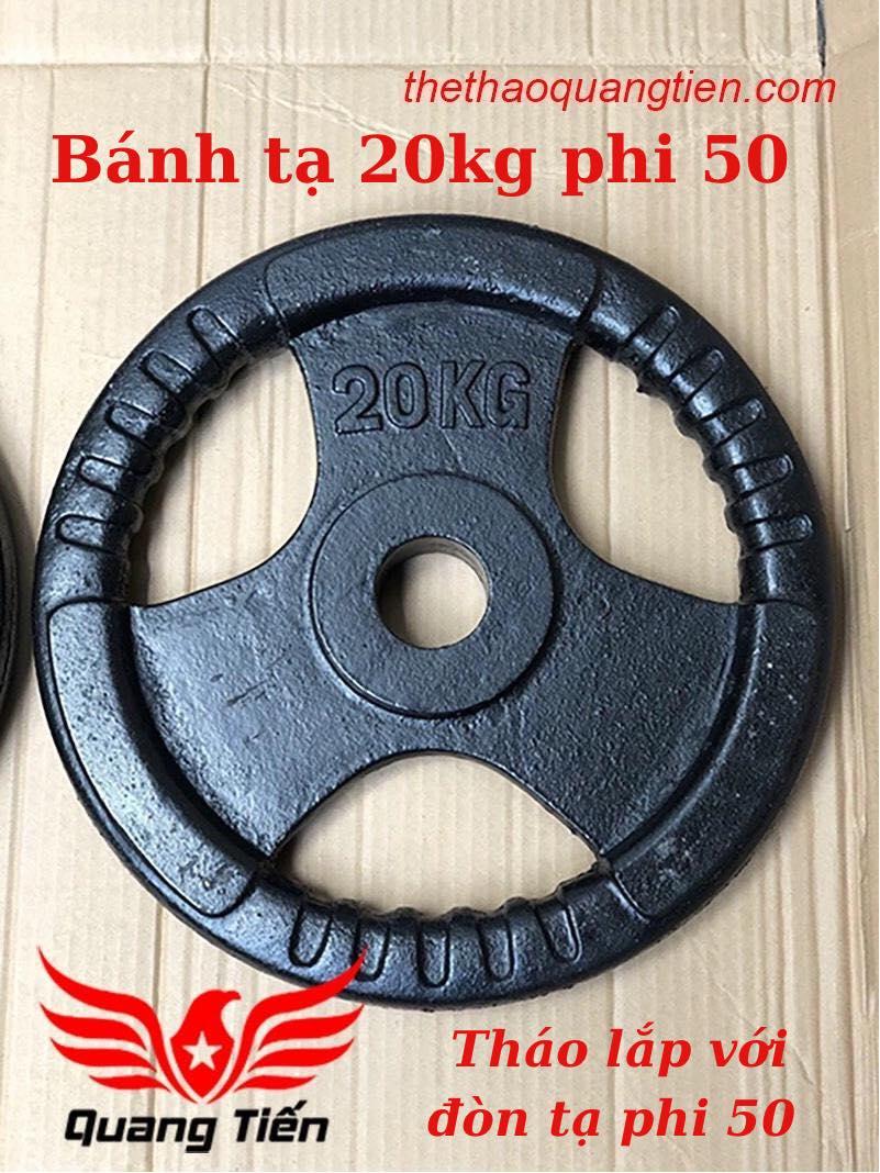 Bánh tạ gang 2kg, 3kg, 5kg, 10kg, 15kg, 20kg phi 50