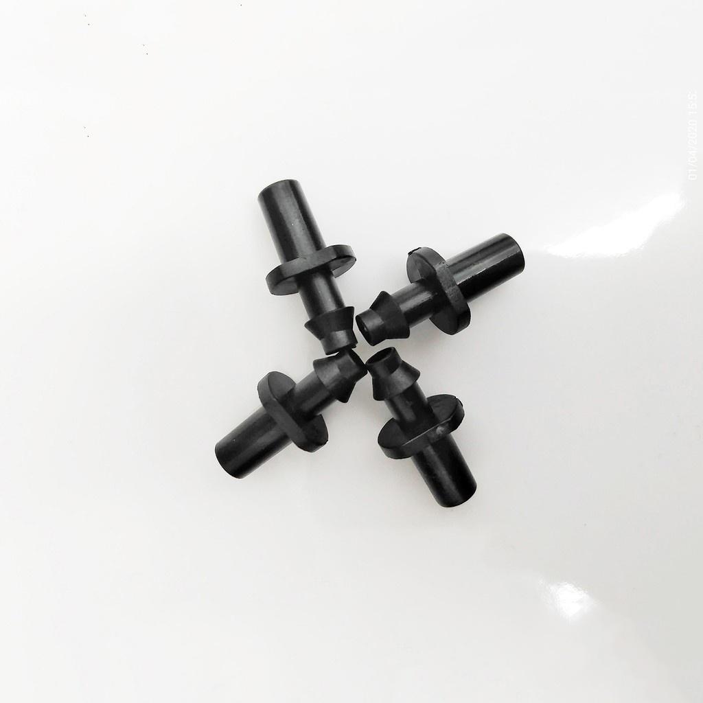 Khởi thủy 6mm 1 đầu trơn 1 đầu gài - Khớp nối gắn béc tưới phun sương tưới phun mưa với ống