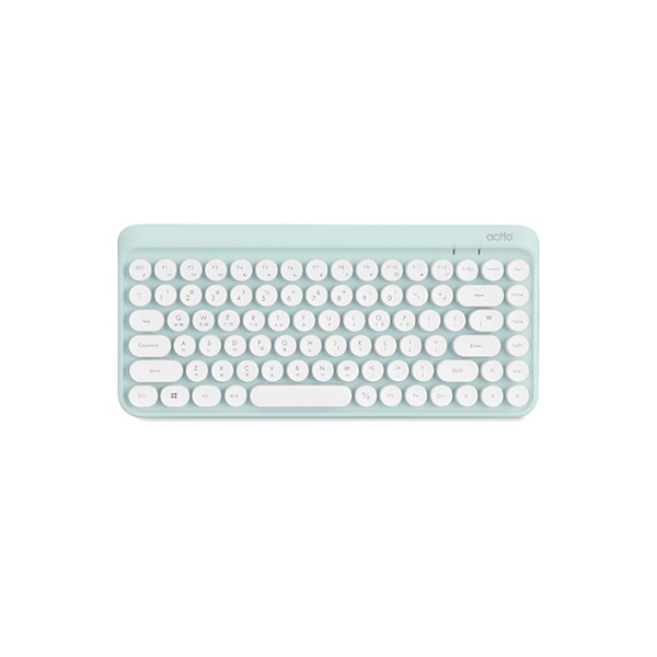 Bàn phím không dây bluetooth 3.0 thiết kế Mini Retro tích hợp nhiều thiết bị - Retro Mini Wireless Keyboard Actto KBD-50
